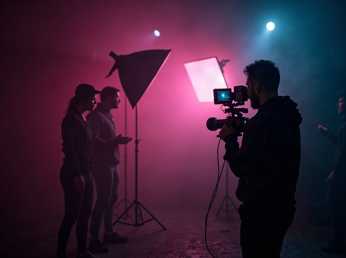 Área de producción audiovisual de Netzach Strategies